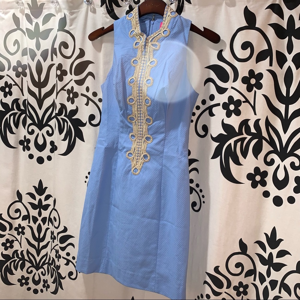 NWT Lilly Pulitzer Alexa Stretch Shift Blue Peri